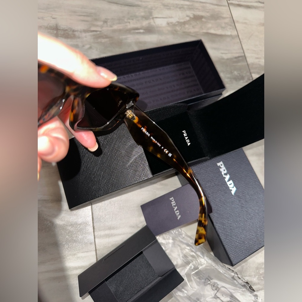 Prada Brown Tortoise Sunglasses - Picture 13 of 17